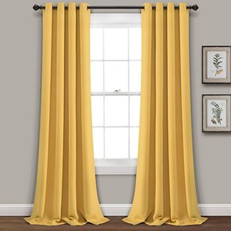 Lush Decor Insulated 100% Blackout Window Curtains Set