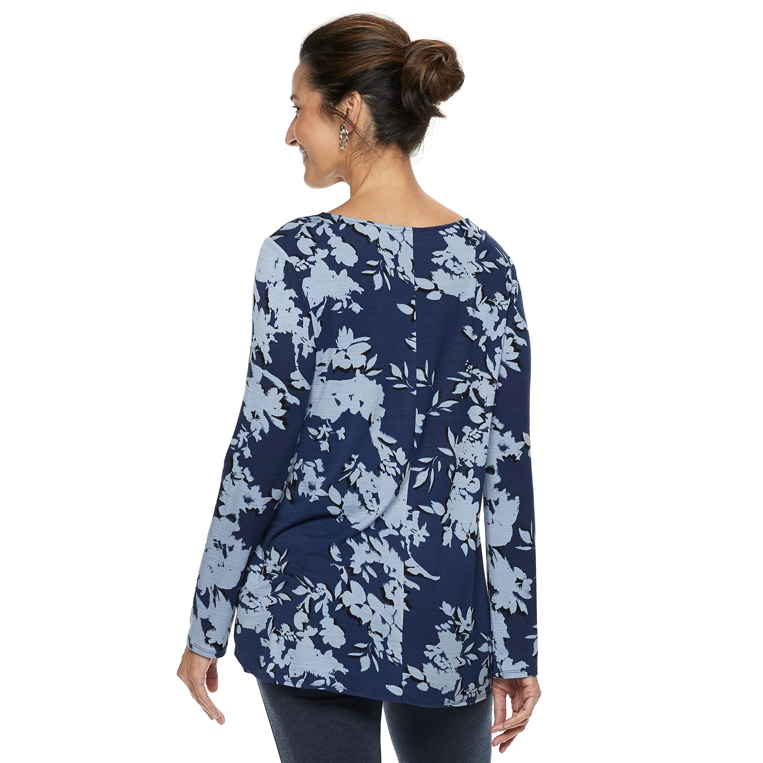 Top Manches 3/4 Dana Buchman - Taille M, Multicolore, Occasion Très Bon État