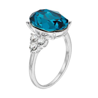 Brilliance Oval Ring with Swarovski Crystals