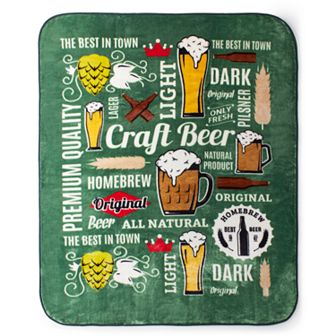 Shavel Home Hi Pile Beer Luxury Oversized Throw