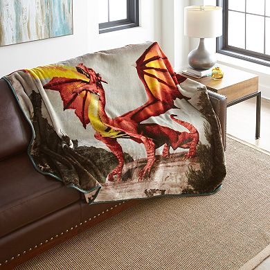 Shavel Home Hi Pile Dragon Luxury Oversized Throw