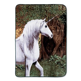 Shavel Home Hi Pile Unicorn Luxury Oversized Throw