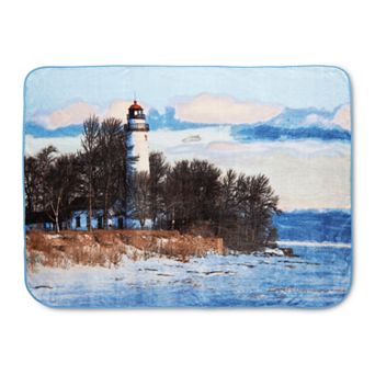 Shavel Home Hi Pile Lighthouse Luxury Oversized Throw