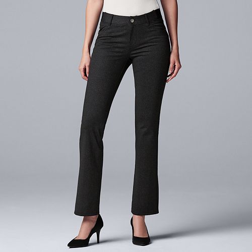 Women's Simply Vera Vera Wang Everyday Luxury Ponte Bootcut Pants