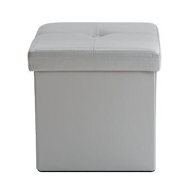 Simplify Small Collapsible Folding Storage Ottoman 