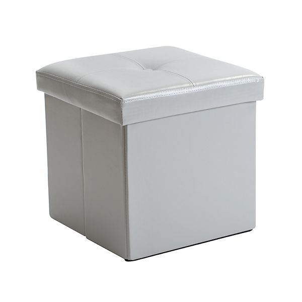 Collapsible storage best sale ottoman chair