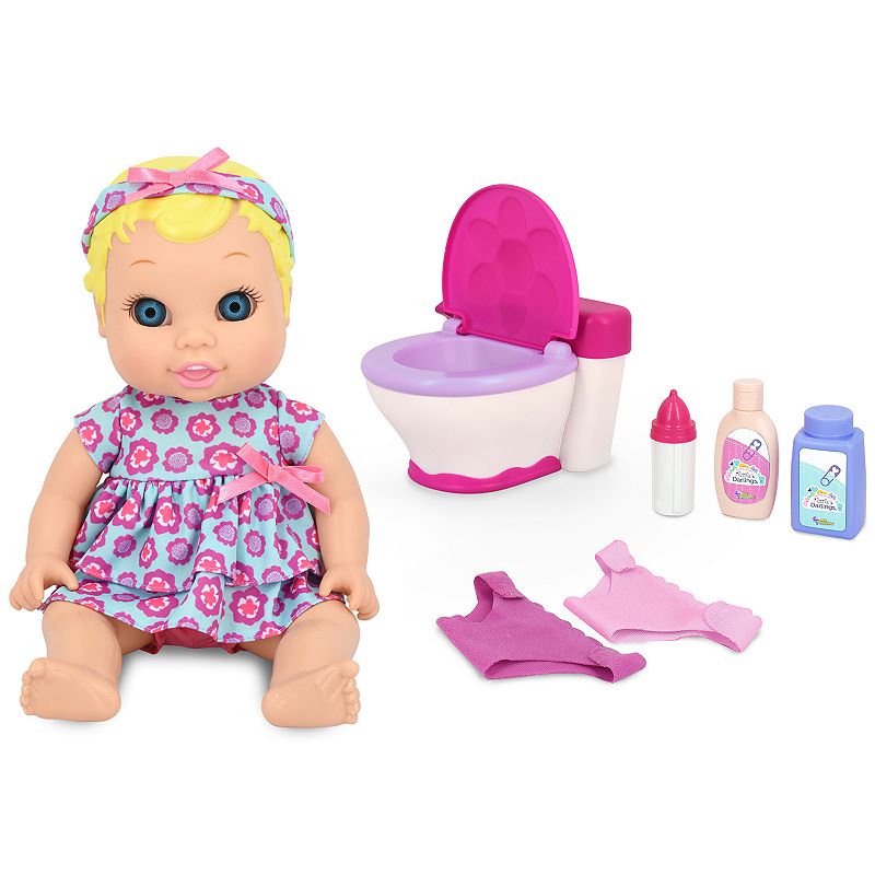 New Adventures Little Darling Its My Potty 11-in. Doll Set, Blue