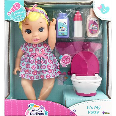 New Adventures Little Darling It's My Potty 11-in. Doll Set