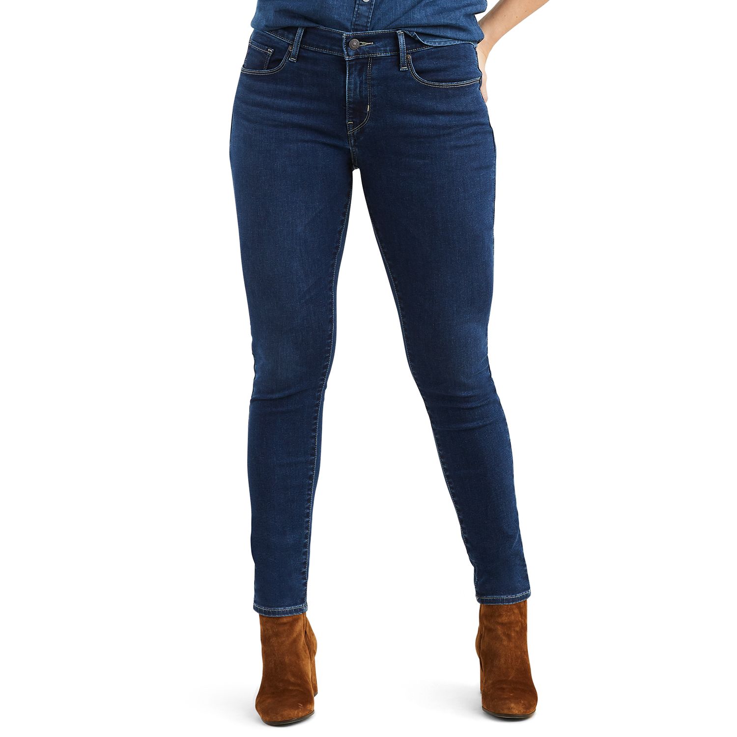 levi's mid rise curvy straight jeans