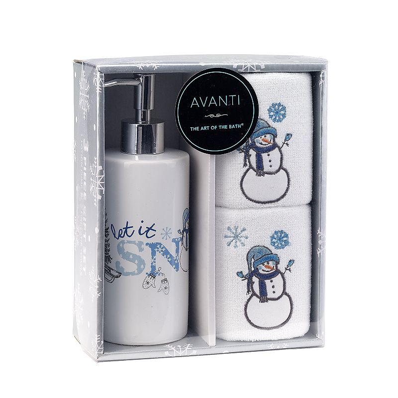 UPC 021864376650 product image for Avanti Let it Snow 3-piece Box Set, White | upcitemdb.com