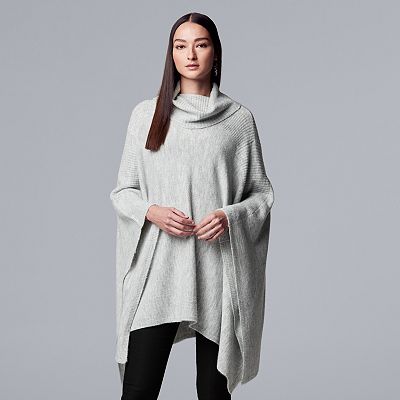 Vera wang poncho sweater top