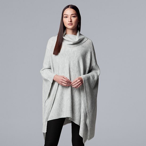 Kohls on sale poncho sweater