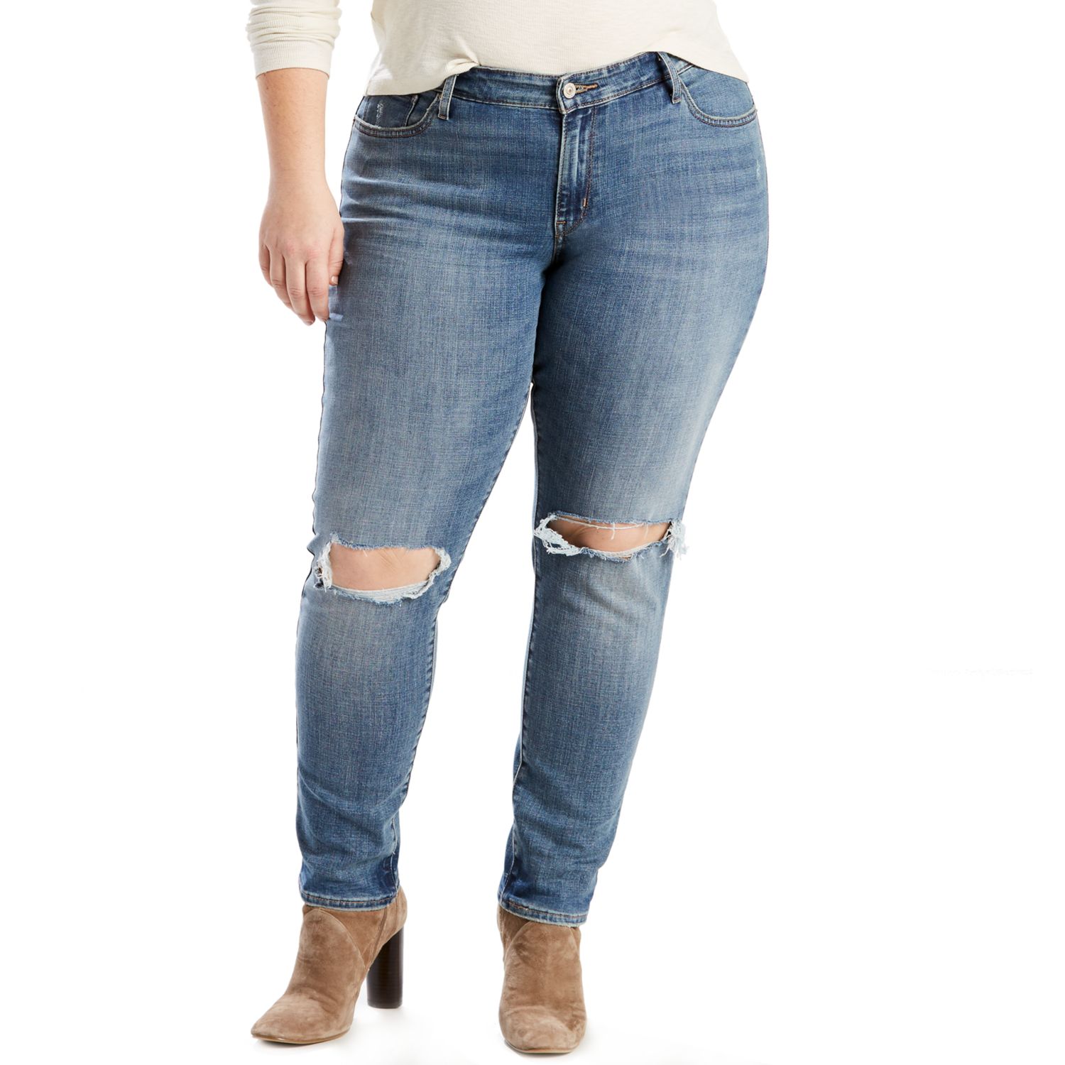 levi's 711 skinny jeans plus size