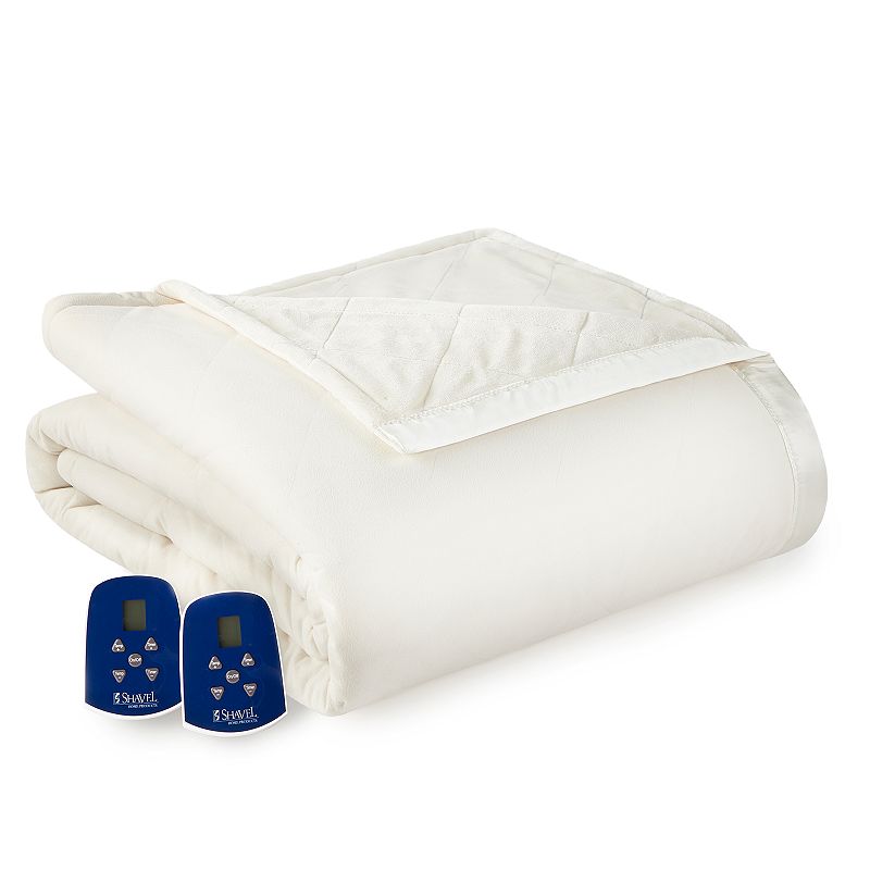 62301757 Micro Flannel Ultra Velvet Heated Blanket, Natural sku 62301757