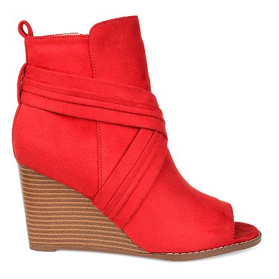 Journee collection wedge boots outlet