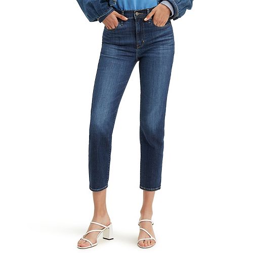 levi's 724 high rise straight crop