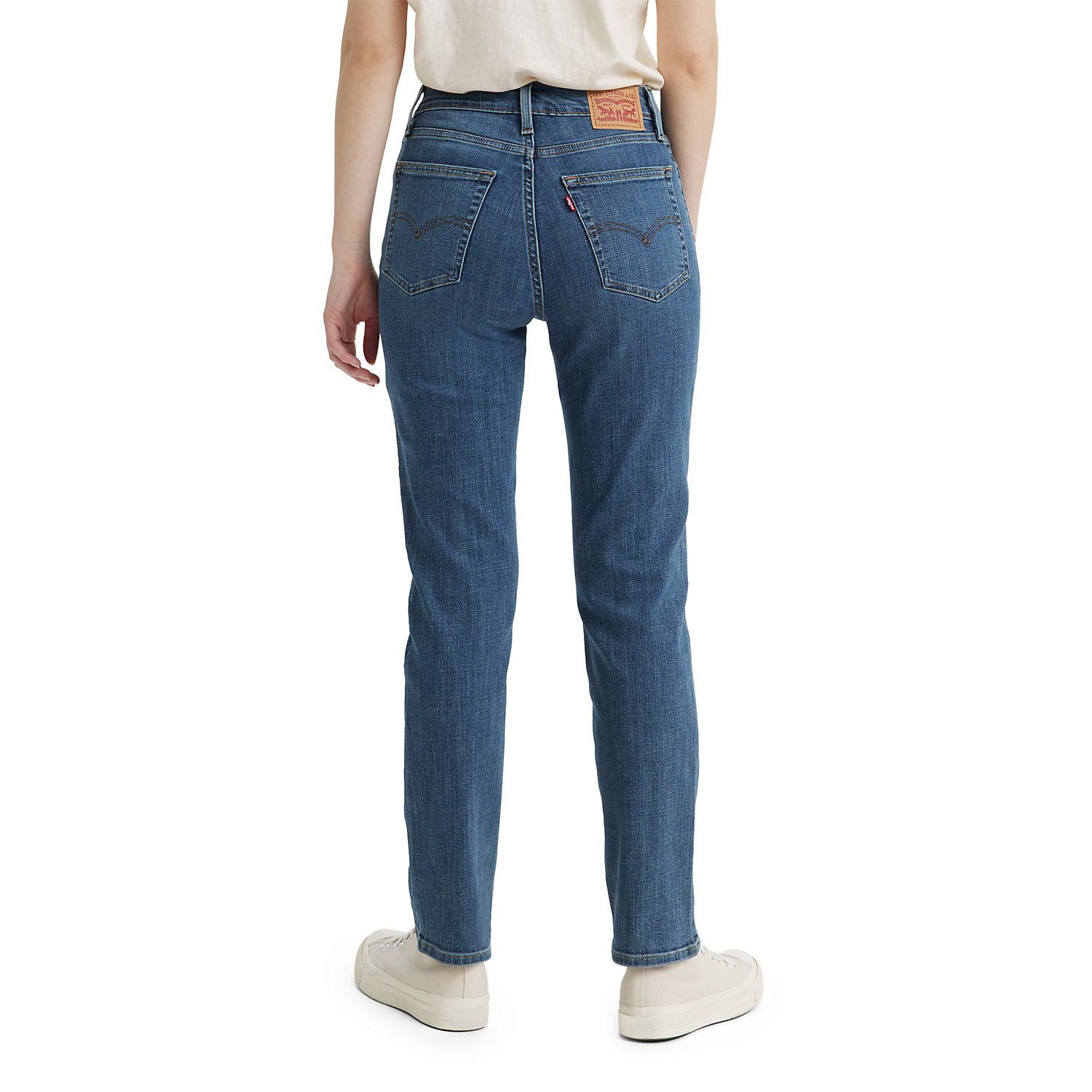 Levi's Women's Premium 724 High Rise Straight Jeans - 10.25 Inch Rise, Straight Leg, 30 Inch Inseam