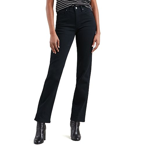 levi high waisted straight leg jeans