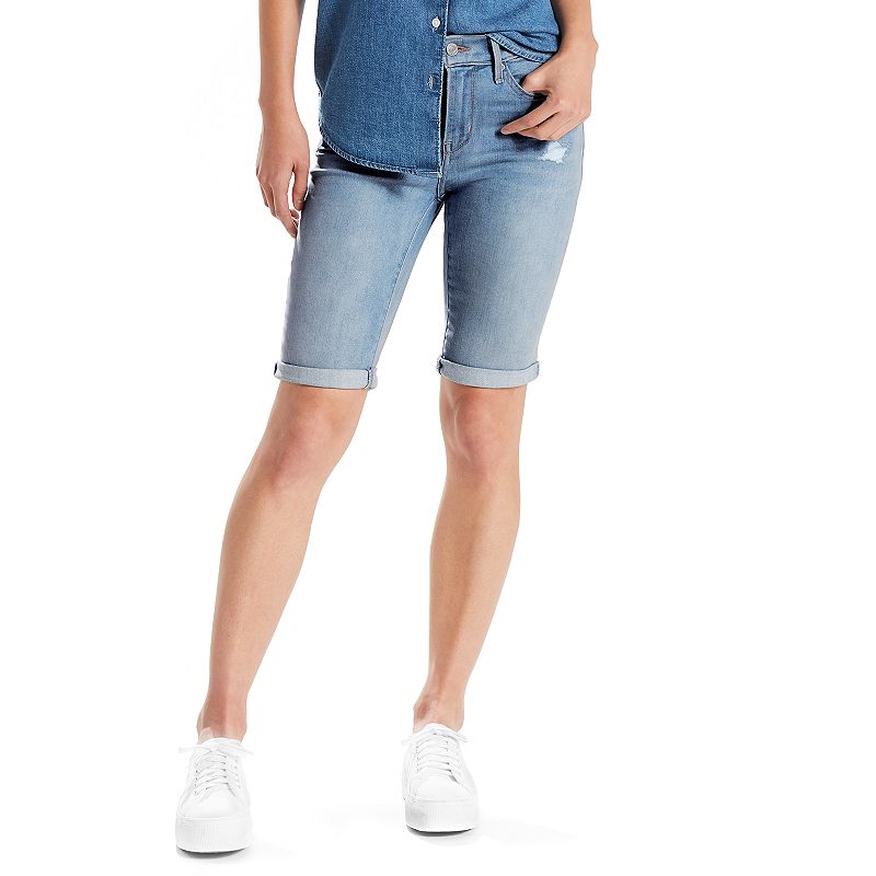 UPC 192531692486 product image for Women's Levi's® Jean Bermuda Shorts, Size: 31(Us 12)M, Med Blue | upcitemdb.com