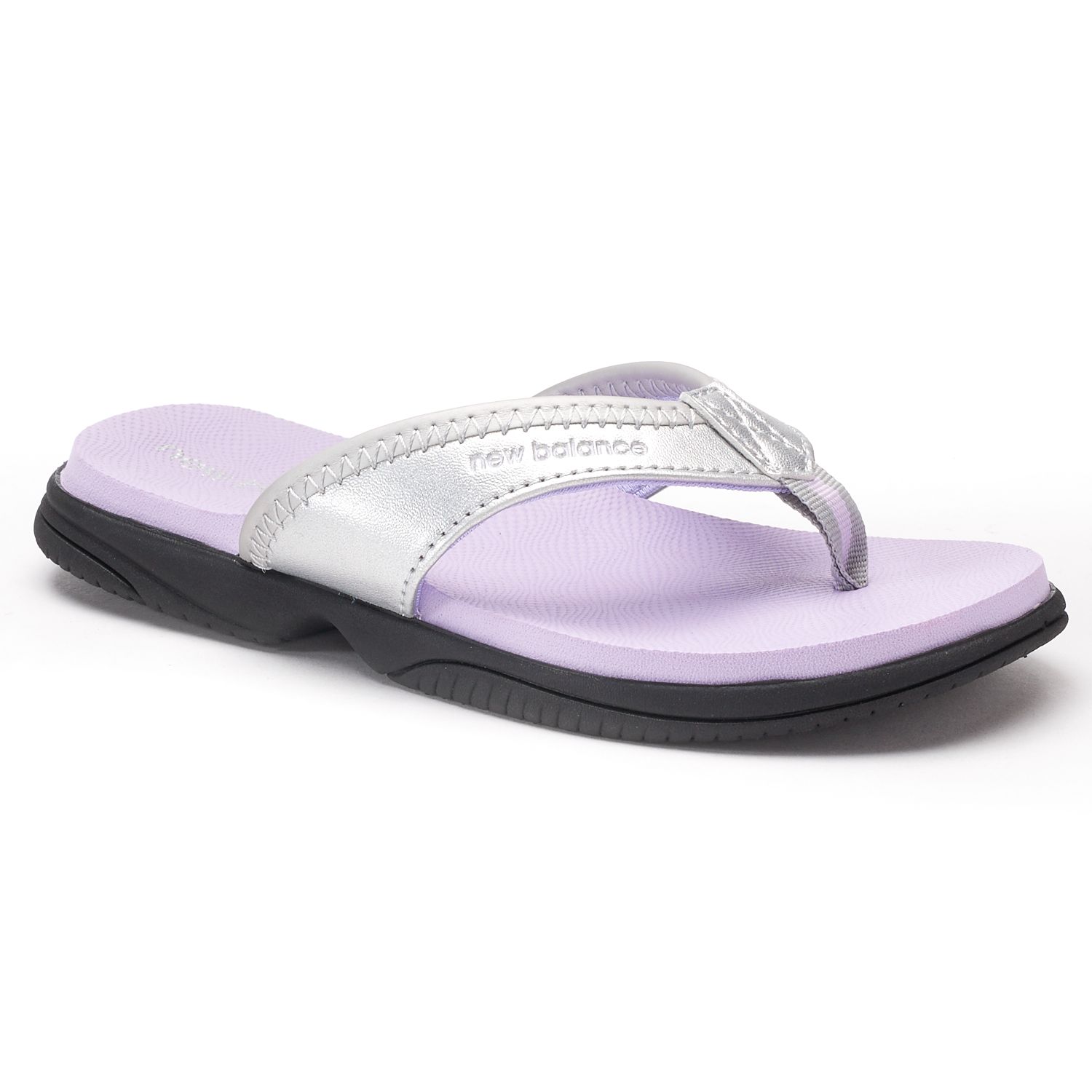 girls new balance flip flops