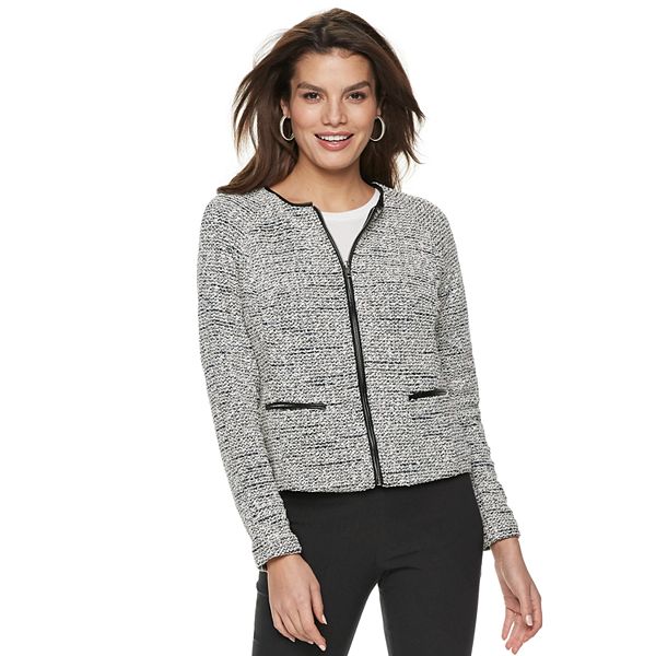 Women's Apt. 9® Boucle Tweed Blazer