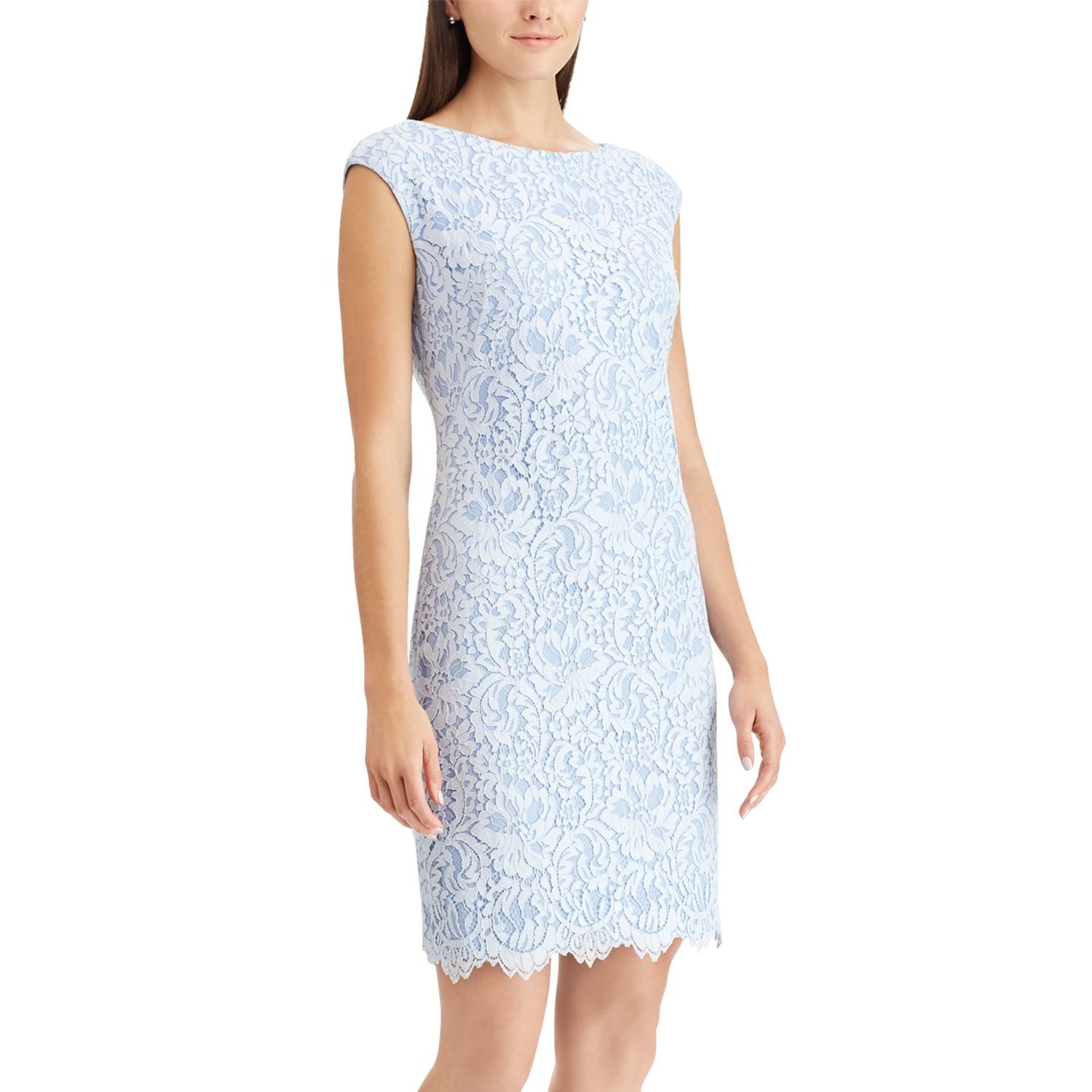 floral lace sheath dress