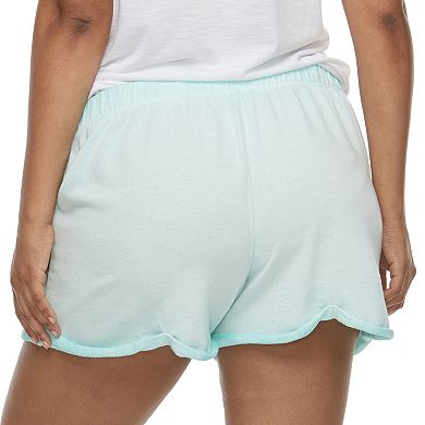 Juniors' Plus Size SO® Roll Cuff French Terry Shorts