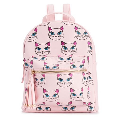 OMG Accessories Glitter Cat Mini Backpack