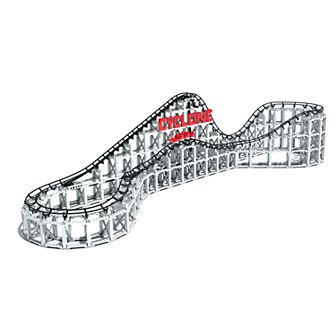 CDX Blocks Brick Construction Cyclone Roller Coaster Building Set
