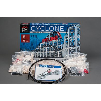 CDX Blocks Brick Construction Cyclone Roller Coaster Building Set