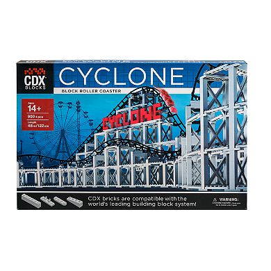 CDX Blocks Brick Construction Cyclone Roller Coaster Building Set