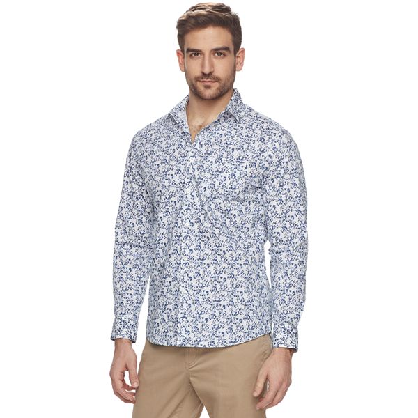Men's Marc Anthony Slim-Fit Stretch Woven Button-Down Shirt