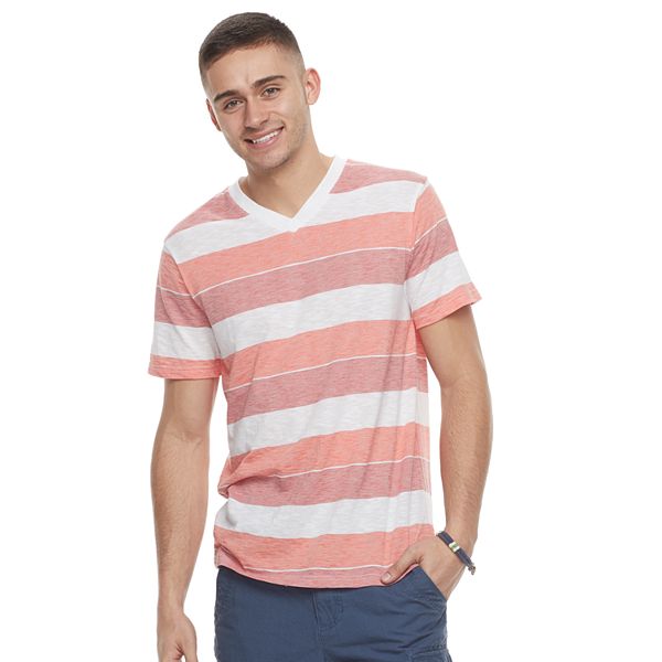 Men's Urban Pipeline™ Striped V-Neck Tee