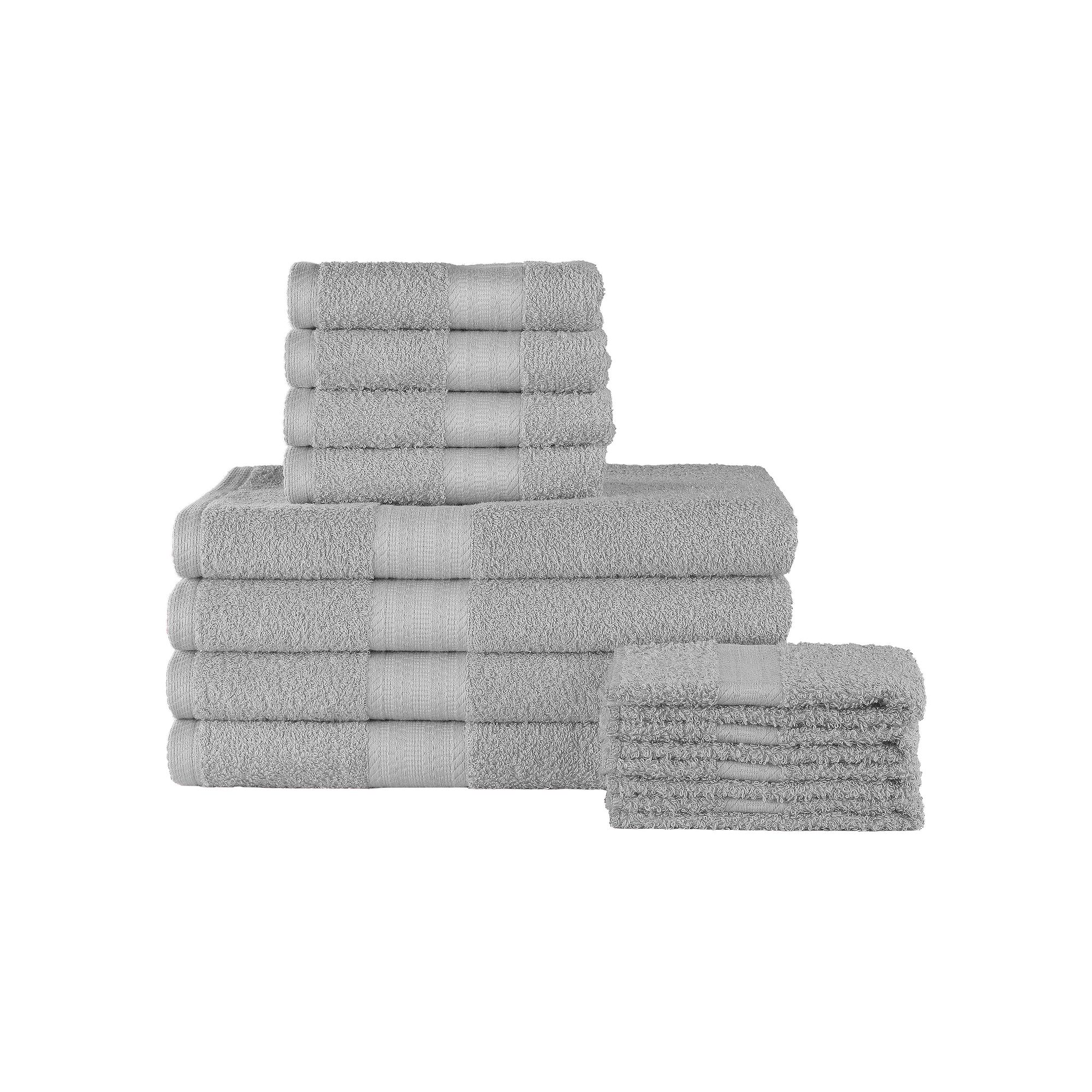 The Big One® 12-piece Bath Towel Set, Light Gray