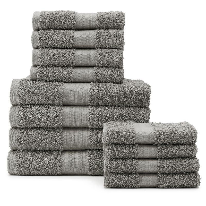 79528786 The Big One 12-pc. Bath Towel Value Pack, Med Grey sku 79528786