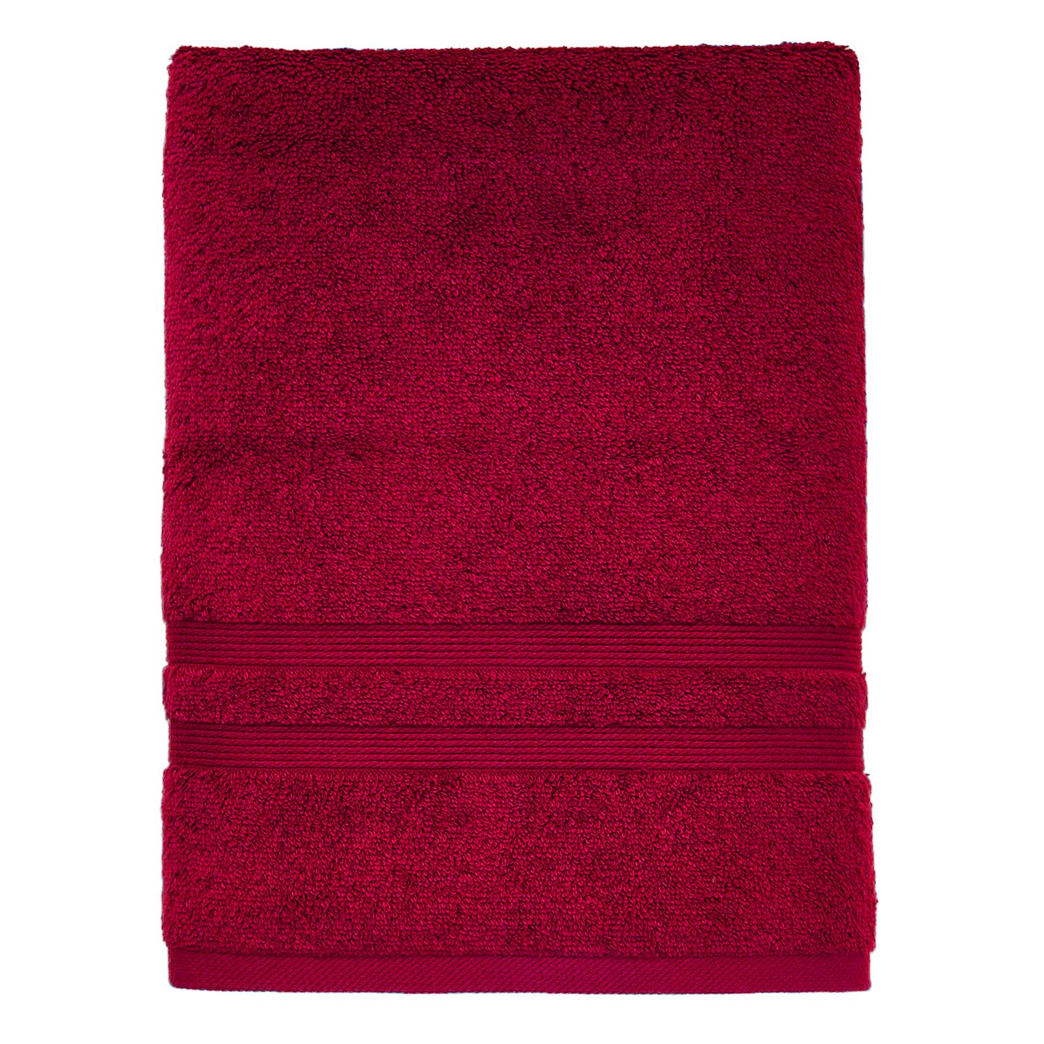 red bathroom towels