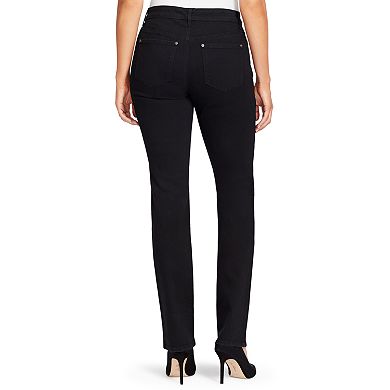 Women's Gloria Vanderbilt Mid Rise Rail Straight-Leg Jeans