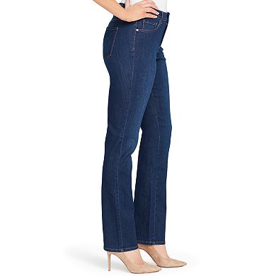 Women's Gloria Vanderbilt Mid Rise Rail Straight-Leg Jeans