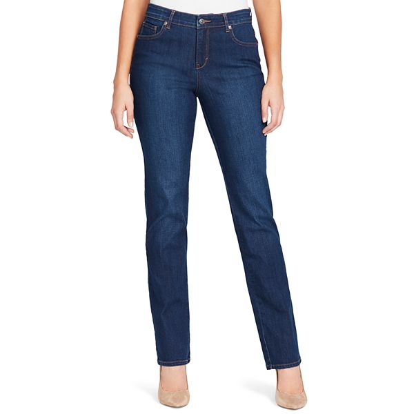 Women's Gloria Vanderbilt Mid Rise Rail Straight-Leg Jeans