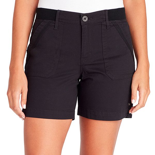 gloria vanderbilt ribbed waist shorts