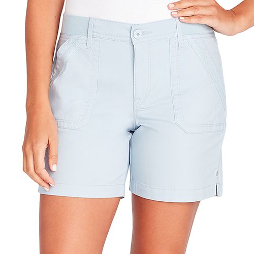 Women's Gloria Vanderbilt Twill Ribbed Waist Utility Shorts
