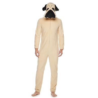 Men's Pug Hooded Union Suit