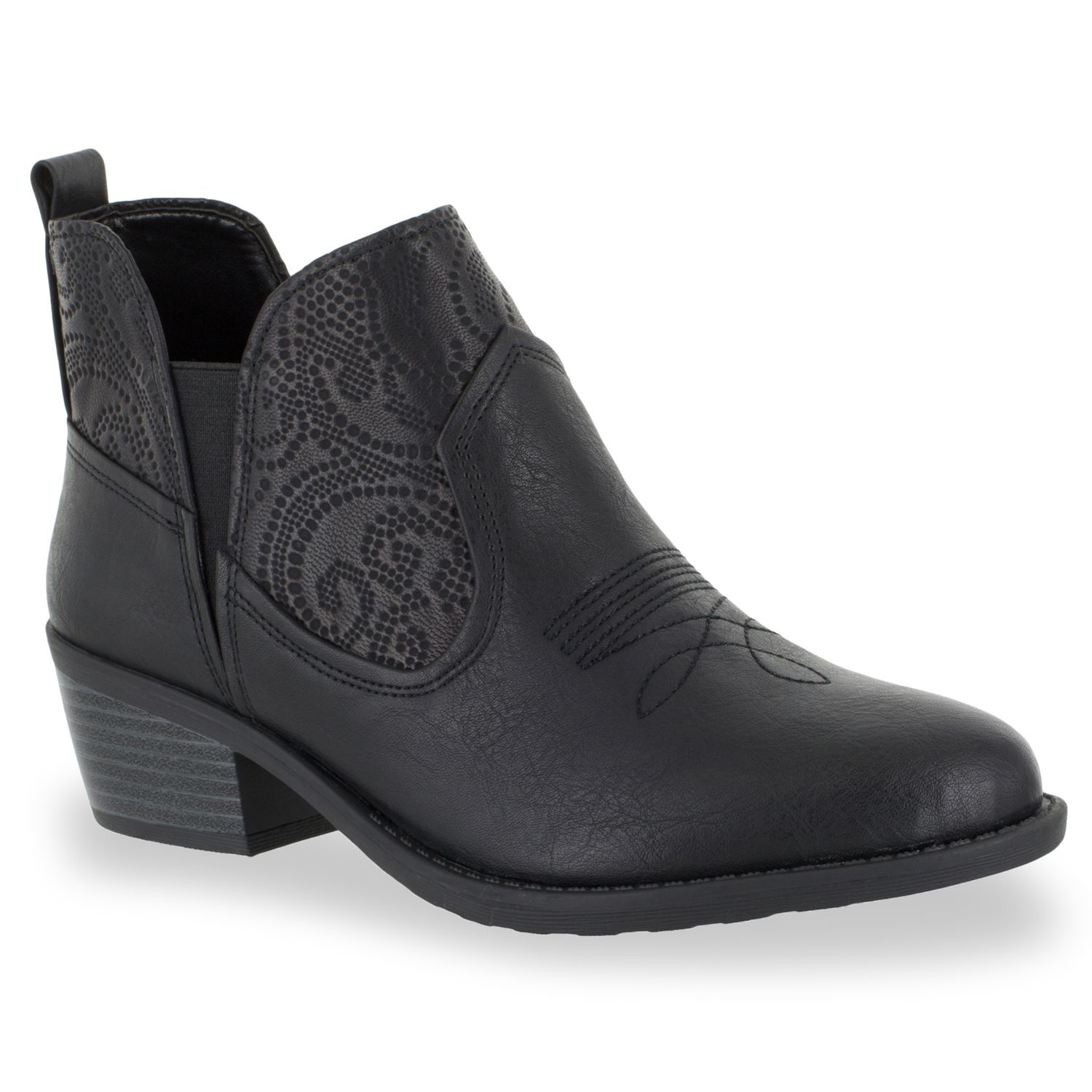 kohls womens black ankle boots