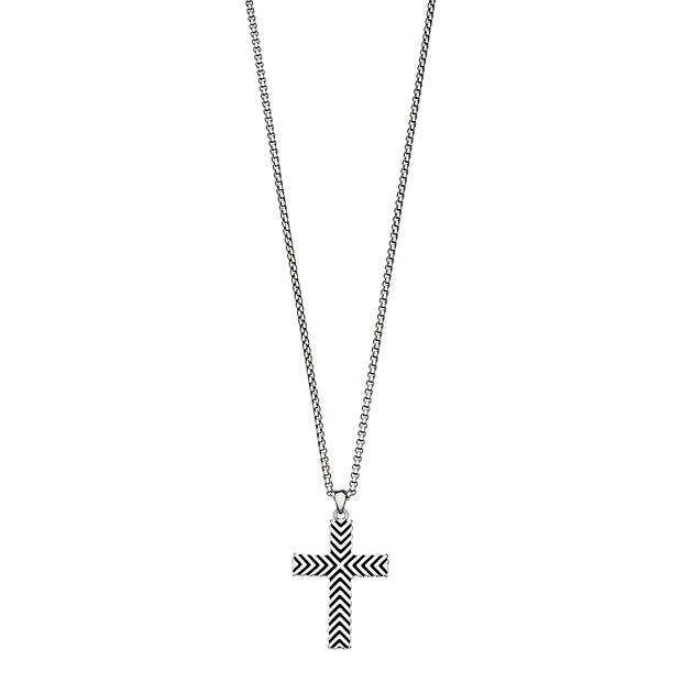 Kohls mens on sale necklace cross