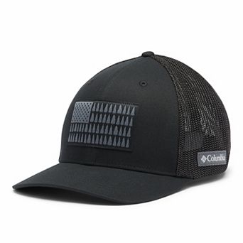 Men's Columbia FlexFit Mesh Tree Flag Fitted Cap