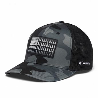 Men's Columbia FlexFit Mesh Tree Flag Fitted Cap