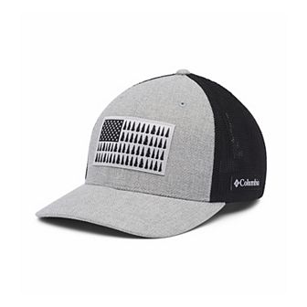 Men's Columbia FlexFit Mesh Tree Flag Fitted Cap