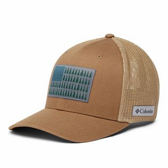 Men's Columbia FlexFit Mesh Tree Flag Fitted Cap