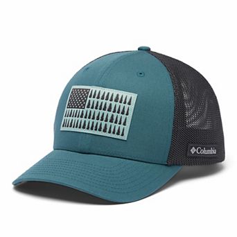 Men's Columbia FlexFit Mesh Tree Flag Fitted Cap