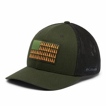 Men's Columbia FlexFit Mesh Tree Flag Fitted Cap